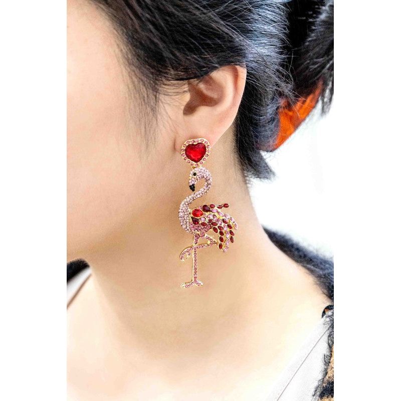 PINK FLAMINGO EARRINGS