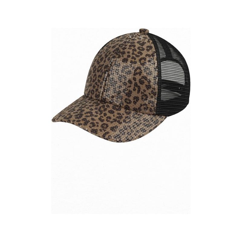SEQUIN LEOPARD CAP