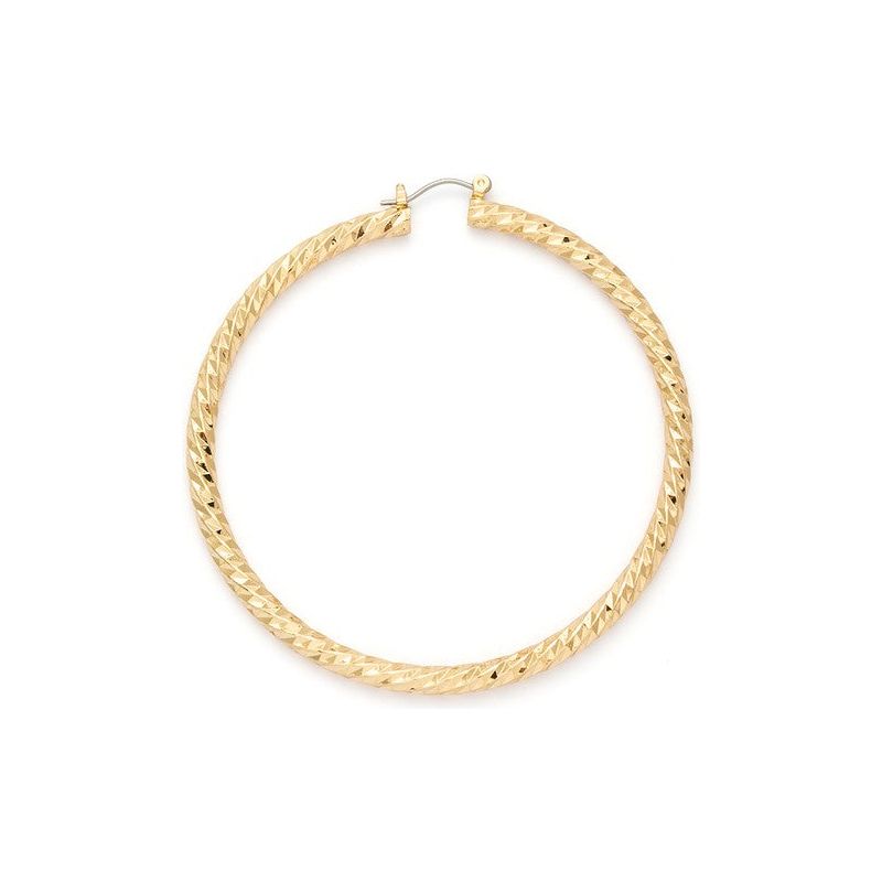 Sable Halo Hoop Earrings