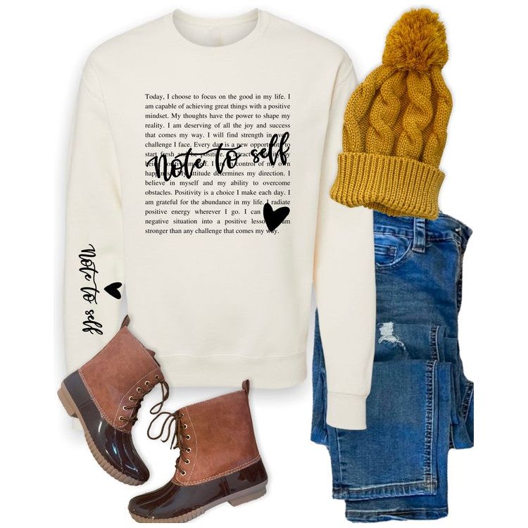 Note to Self Crew Sweatshirt (PS)