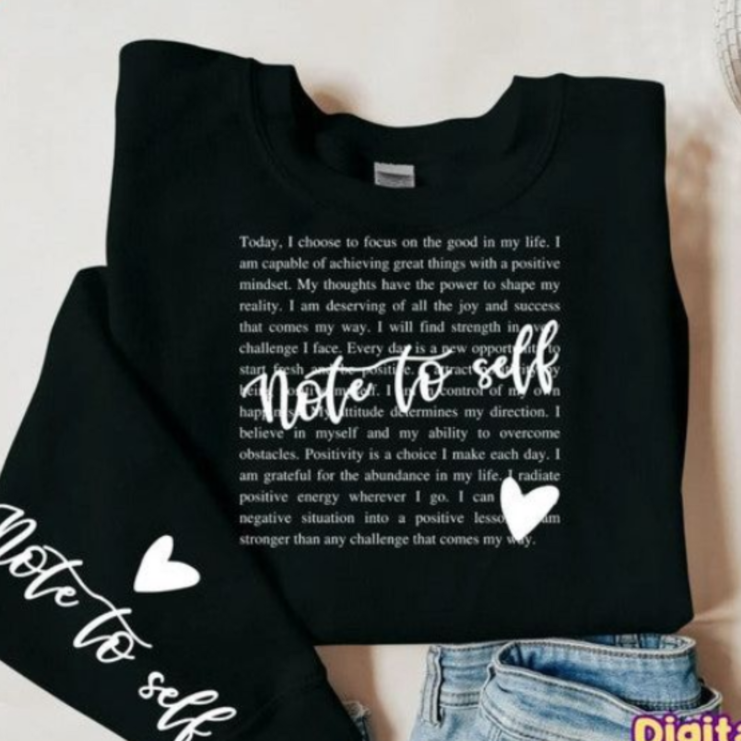Note to Self Crew Sweatshirt (PS)