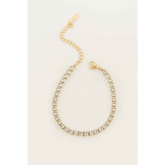 Oval Stone Tennis Bracelet